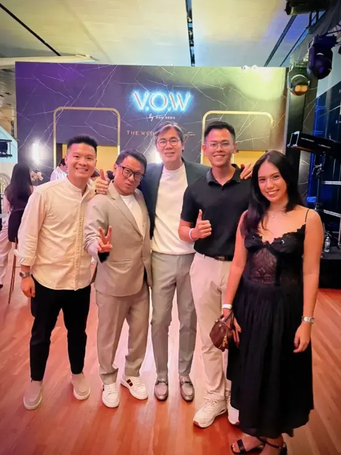 Social Jet team with the client at the V.O.W by Poh Heng launch